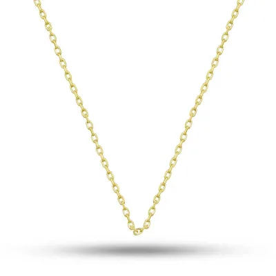 Gümüş Gold 0.30 Mikron 45 Cm Forse Kadın Zincir