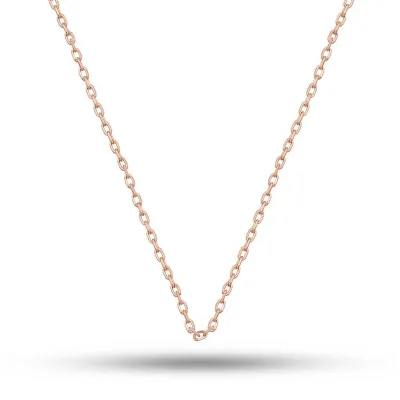 Gümüş Rose 0.30 Mikron 45 Cm Forse Kadın Zincir