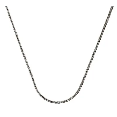 Gümüş 2 mm Tilki Kuyruğu 60 Cm Zincir