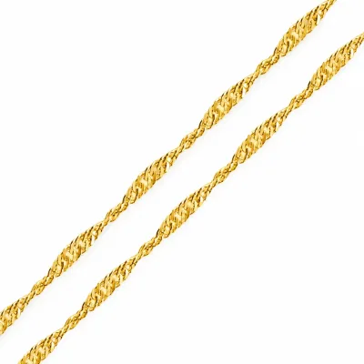 Gümüş Gold 45 Cm Singapur Zincir